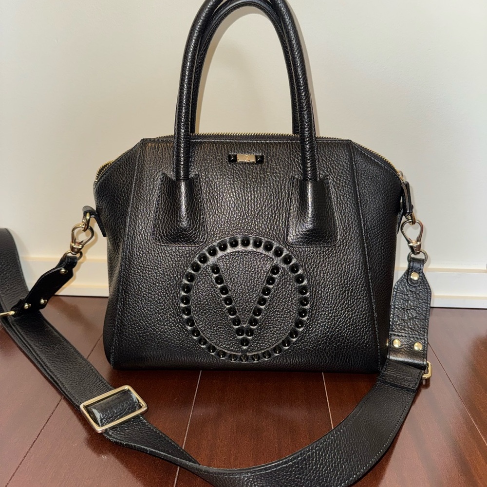 Vintage Valentino Black Leather Women’s Bag